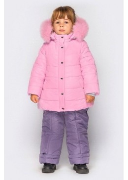 Cvetkov розовая зимняя куртка для девочки Валерия